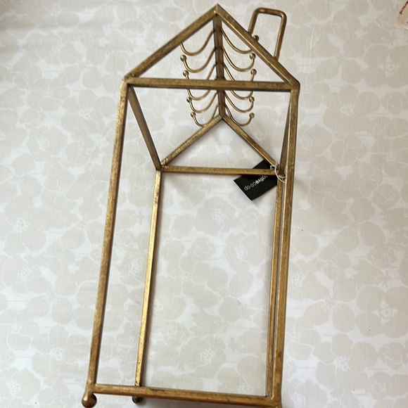 Gold Metal Jewelry Organizer - Picture 2 of 6